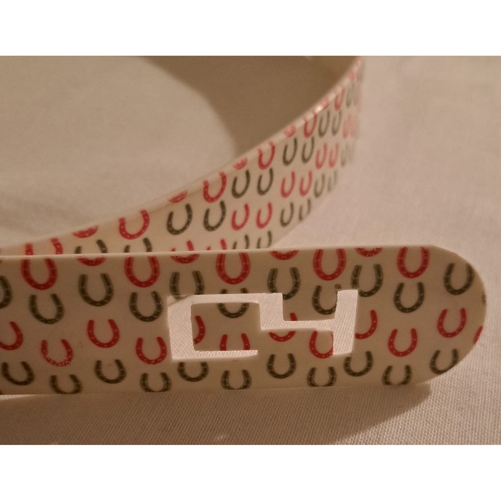 Novelty Belt Set 3 Plastic Buckle Horses and  Horseshoe Patterns‎ - Picture 11 of 15